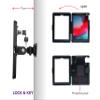 WeSTRUGGLE On Wall Mount Bracket for 11" iPad Pro(2018-2022)& 10.9" Air 4th(2020),5th(2022),Excluding 11" iPad (M4,2024&M2,2024)&10.9" 10th Gen.,with Lock &Key, Multi Angle Design,Metal,(Black) view 4