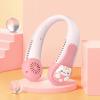 DDRPAD Cartoon Hanging Neck leafless Little Fan Portable Mute Rechargeable Fan view 4
