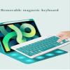 KMXDD Keyboard Case Mouse Compatible with iPad Air 11 inch M2/ iPad Air 5th 4th Generation 10.9, iPad Pro 11" 4th 3rd 2nd 1st Gen Keyboard Case Color Keys Removable Keyboard (Mint Green) view 3