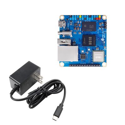 Orange Pi Zero 3 1.5GB LPDDR4 Allwinner H618 Quad-Core 64 Bit Single Board Computer with 16MB SPI Flash,Support WiFi BT5.0, Development Board Computer Run Android 12 TV/Ubuntu(Zero3 1.5G+Power Supply)