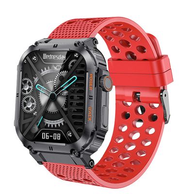 22mm Watch Band, Lamshaw Silicone Replacement Wristbands Sport Strap with Metal Buckle Compatible with KACLUT Smart Watch/EIGIIS K57 Pro 1.96 Military Smart Watches/ESFOE K57 1.96 Military Smart