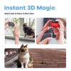 KanDao QooCam EGO - Viewer-Integrated 3D VR Camera, 24MP/8K Photos/4K 60FPS Videos Stereoscopic 3D Instant Display Camera, Compatible on VR Headsets/AR Glasses/Projectors, Charging Kit view 3
