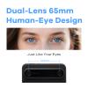 KanDao QooCam EGO - Viewer-Integrated 3D VR Camera, 24MP/8K Photos/4K 60FPS Videos Stereoscopic 3D Instant Display Camera, Compatible on VR Headsets/AR Glasses/Projectors, Charging Kit view 4