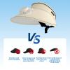 Summer Sun Hat with USB Charging Fan Hat, Outdoor Travel Riding Beach Empty Top Sun Hat, Sunshade with Fan (Beige) view 2