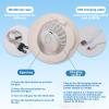 Summer Sun Hat with USB Charging Fan Hat, Outdoor Travel Riding Beach Empty Top Sun Hat, Sunshade with Fan (Beige) view 3