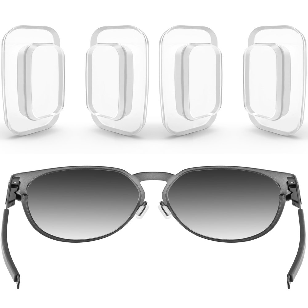 ToughAsNails 2 Pairs Clear Replacement Nose Pads Pieces for Oakley Cartridge Sunglasses