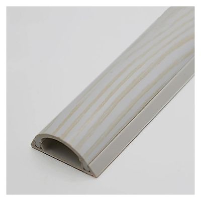 Floor Cable Cover, Semicircle Floor Cable Protector, Self-Adhesive Wire Hider Cover, Wood Grain Color, Perfect For Office, Home, Workshop, Warehouse, Concert Or Other Outdoor Surroundings, 1m Length (