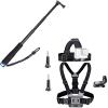 Action Camera Accessories Head Strap Mount Chest Harness and Selfie Stick Compatible with AKASO EK7000 Brave 4/Gopro Hero 13 12 11 10 9 8 7 6 5/Dragon Touch/ODDV Action Camera view 1