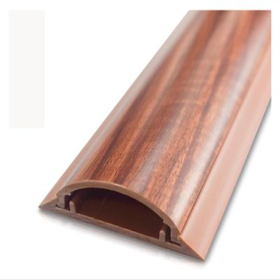 Floor Cable Cover Protector, Heavy Duty Wire Cover & Non-Slip Base, Protect Cables & Prevent Trip Hazards, Ideal For Offices, Retail, Gyms, Factories & Garages, Outer Width 50mm, Outer Height 13.8mm (