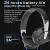 NONCHI Bluetooth 5.0 Headphones Over Ear, 9D HiFi Stereo Sound Wireless Headphones with CVC HD Mic, Deep Bass, Memory Foam Ear Cups, 24H Playtime Foldable Lightweight Headphones, for PC/Home,Blue view 3