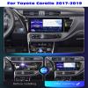10 Inch Car Stereo Carplay/Android Auto for Toyota Corolla 2017-2019 Android 12 Car Radio GPS Navigation Multimedia Player with Backup Camera DSP BT SWC WiFi 4G FM RDS,Ts10/4+64g view 2