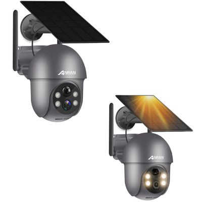 ANRAN Q01 3MP Solar Security Camera Wireless Outdoor & Q01 5MP Security Cameras Wireless Outdoor,