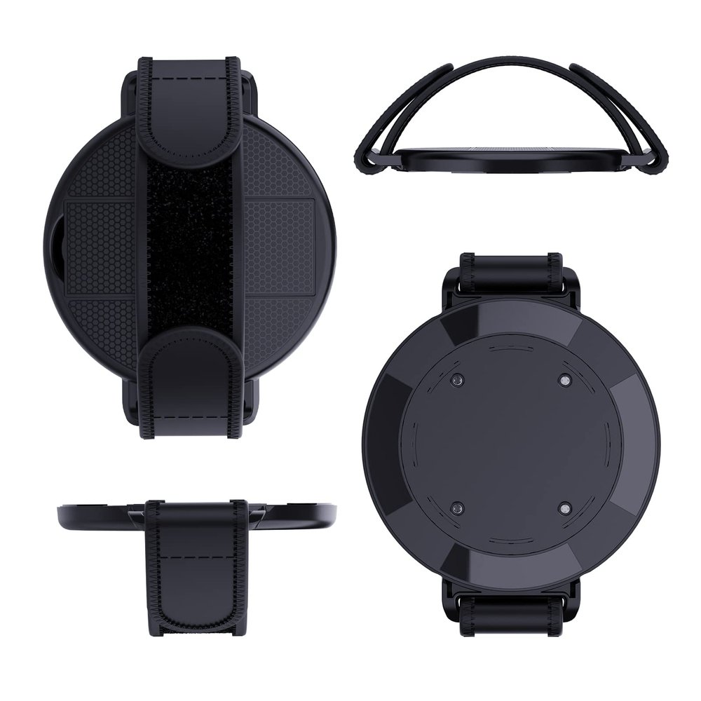 360 Degree Rotating Sticky Tablet Stand, Multi-Angle Adjustable Adhesive Tablet Stand with Hand Strap, Compatible with iPad Pro 11/12.9, Air, Samsung Galaxy Tabs, 9.7"-13" Tablets