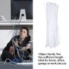 Cable Zipper Ties, 100 Self Locking Nylon Ties, 250 Lb. Tensile Strength Heavy Duty Multi Purpose Wire Management Ties, Plastic Zipper Ties for Home, Garden, Office, Travel and Workshop(600mm) view 2