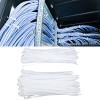 Cable Zipper Ties, 100 Self Locking Nylon Ties, 250 Lb. Tensile Strength Heavy Duty Multi Purpose Wire Management Ties, Plastic Zipper Ties for Home, Garden, Office, Travel and Workshop(600mm) view 4