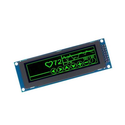 Real OLED Display 3.12 Inch 256 x 64 Dots Graphic LCD Module Display LCM Screen SSD1322 Controller Support SPI (Green)