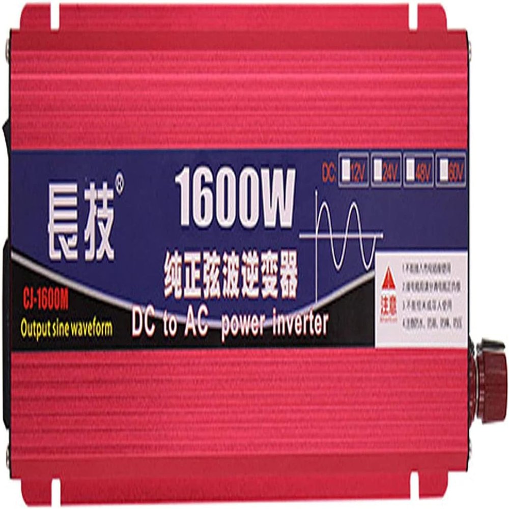 1600W 2200Wpure sine Wave Inverter 12V DC to 110V 120V AC, Used for converters in Homes, RVs, and Trucks, Intelligent Digital Display, Temperature Controlled Fans (1600W,24Vto110V)