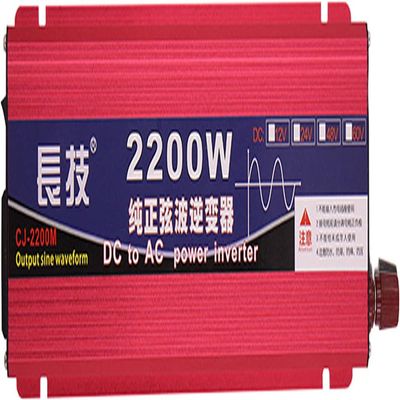 Converter DC12V-60VAC110V120V, 1600W2200W Pure sine Wave Inverter, Intelligent Digital Display Temperpplianceature Control Fan, Suitable for Computers, Televisions, Small a (2200W,12Vto110v)