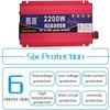 Converter DC12V-60VAC110V120V, 1600W2200W Pure sine Wave Inverter, Intelligent Digital Display Temperpplianceature Control Fan, Suitable for Computers, Televisions, Small a (2200W,12Vto110v) view 2