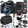 Canon EOS Rebel T7 DSLR Camera w/EF-S 18-55mm is II Zoom Lens + 2pcs 64GB Memory + Case+ Tripod + Steady Grip Pod + Filters + Macro + 2X Lens + 2X Batteries + More (35pc Bundle) (Renewed) view 1