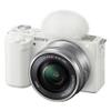 Sony ZV-E10 (White) Mirrorless Camera with 16-50mm Lens + 64GB Memory + Case+ Steady Grip Pod + Tripod+ Software Pack + More (30pc Bundle) (Renewed) view 2