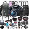 EOS Rebel T7 DSLR Camera w/EF-S 18-55mm F/3.5-5.6 Zoom Lens + 75-300mm F/4-5.6 III Lens+ 64GB Memory Cards, Professional Photo Bundle (42pc Bundle) (Renewed) view 1