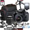 Canon EOS 4000D DSLR Camera with 18-55mm f/3.5-5.6 Zoom Lens,32GB Memory, Case,Tripod w/Hand Grip and More(28pc Bundle) (Renewed) view 1