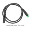 Alomejor Bike Computer Extension Cable,22.4 inch Durable ABS Rubber 5-pin IP65 Connector Bicycle Computer Cable for Cyclists commuters Hikers Campers Outdoor Activities view 2