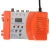 AV to RF Modulator Supports VHF UHF PAL NTSC TV Link Modulator with Digital Display, Easy Installation and Simple (US Plug) view 1