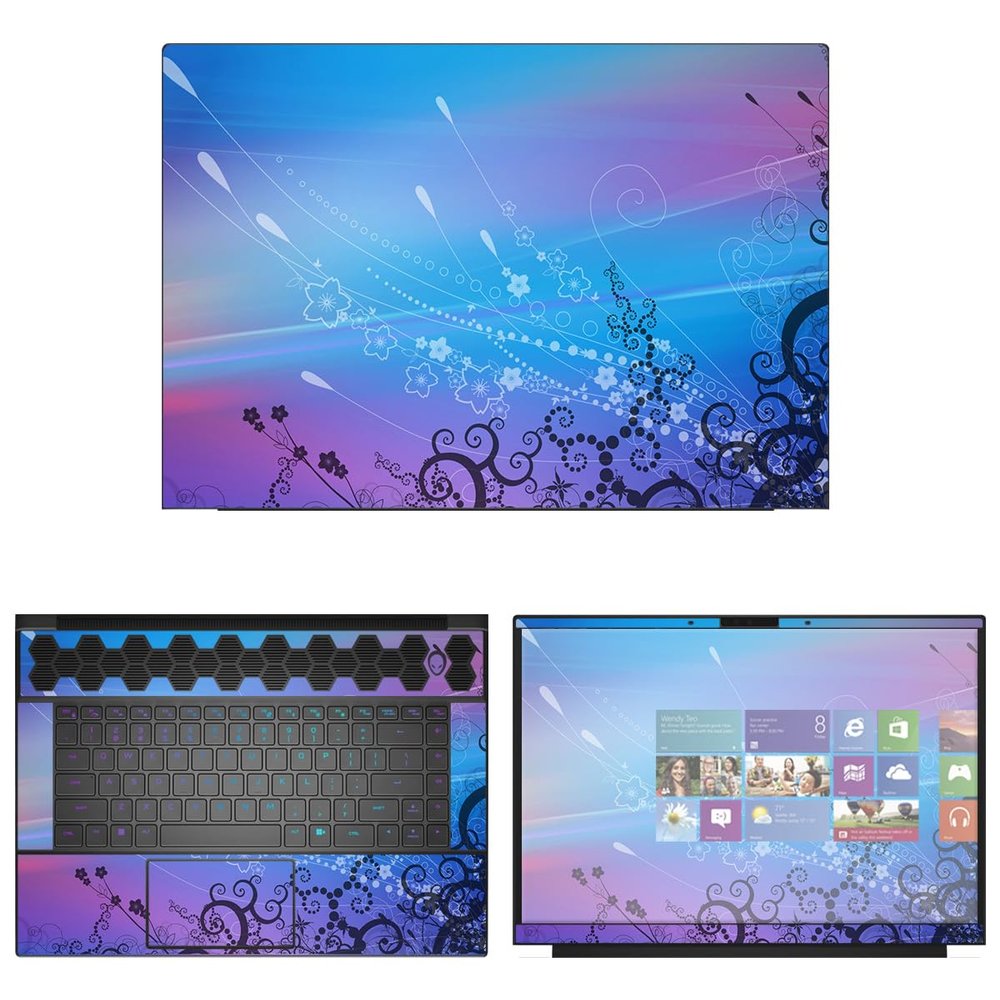 Decalrus - Protective Decal Sticker for The Alienware M16 AWM16 (16" Screen) case Cover wrap ALm16_AWM16-140