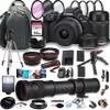 Canon EOS R50 Mirrorless Digital Camera with RF-S 18-45mm f/4.5-6.3 is STM Lens + 55-210mm f/5-7.1 is STM Lens + 420-800mm Super Telephoto Lens + 64GB Memory Cards, Professional Bundle (44pc) (Renewe (Renewed) view 1