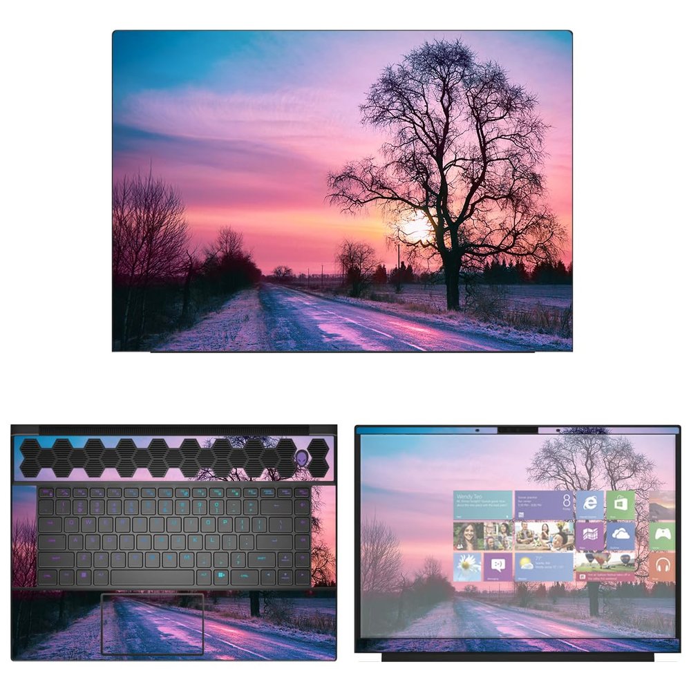 Decalrus - Protective Decal Sticker for The Alienware M16 AWM16 (16" Screen) case Cover wrap ALm16_AWM16-259