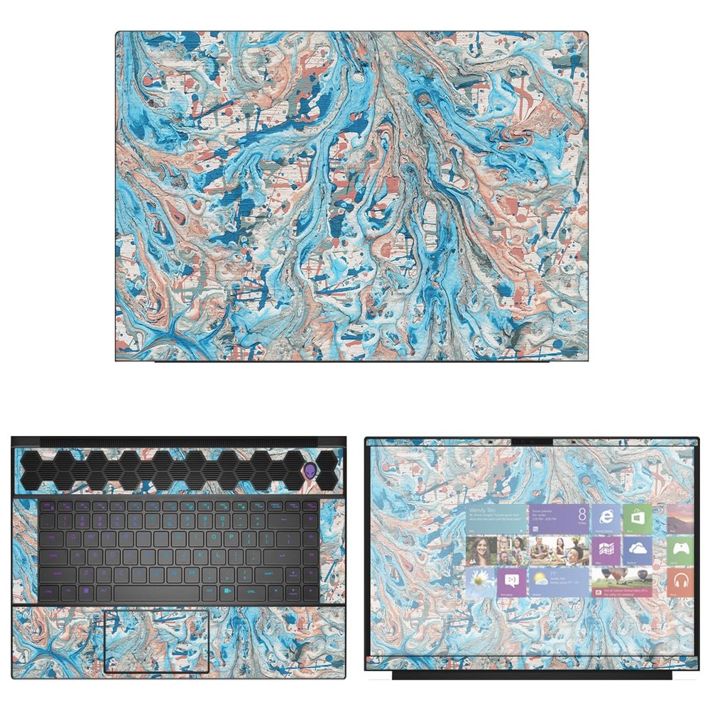 Decalrus - Protective Decal Sticker for The Alienware M16 AWM16 (16" Screen) case Cover wrap ALm16_AWM16-243