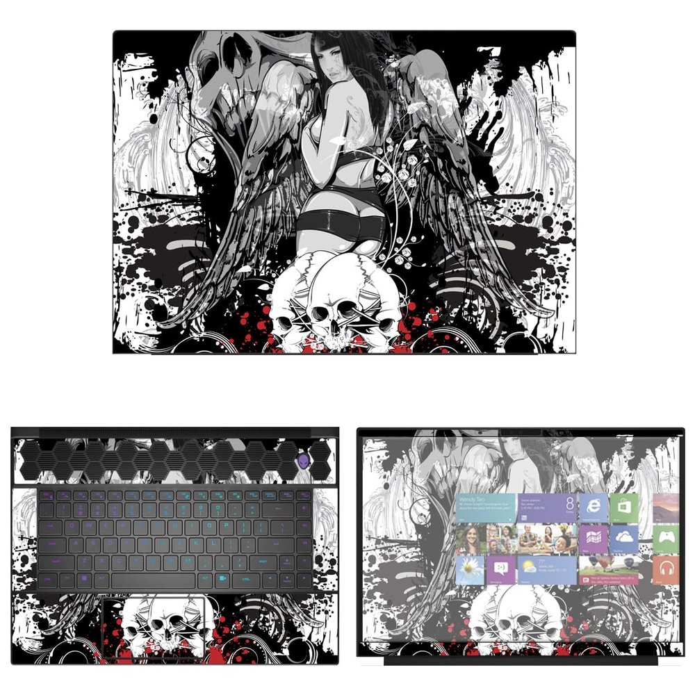 Decalrus - Protective Decal Sticker for The Alienware M16 AWM16 (16" Screen) case Cover wrap ALm16_AWM16-23