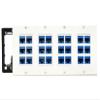 DIYTECH 24 Port Ethernet Wall Plate, Cat 6, 4 Gang, RJ45 Female to Female Keystone Jacks - White view 1