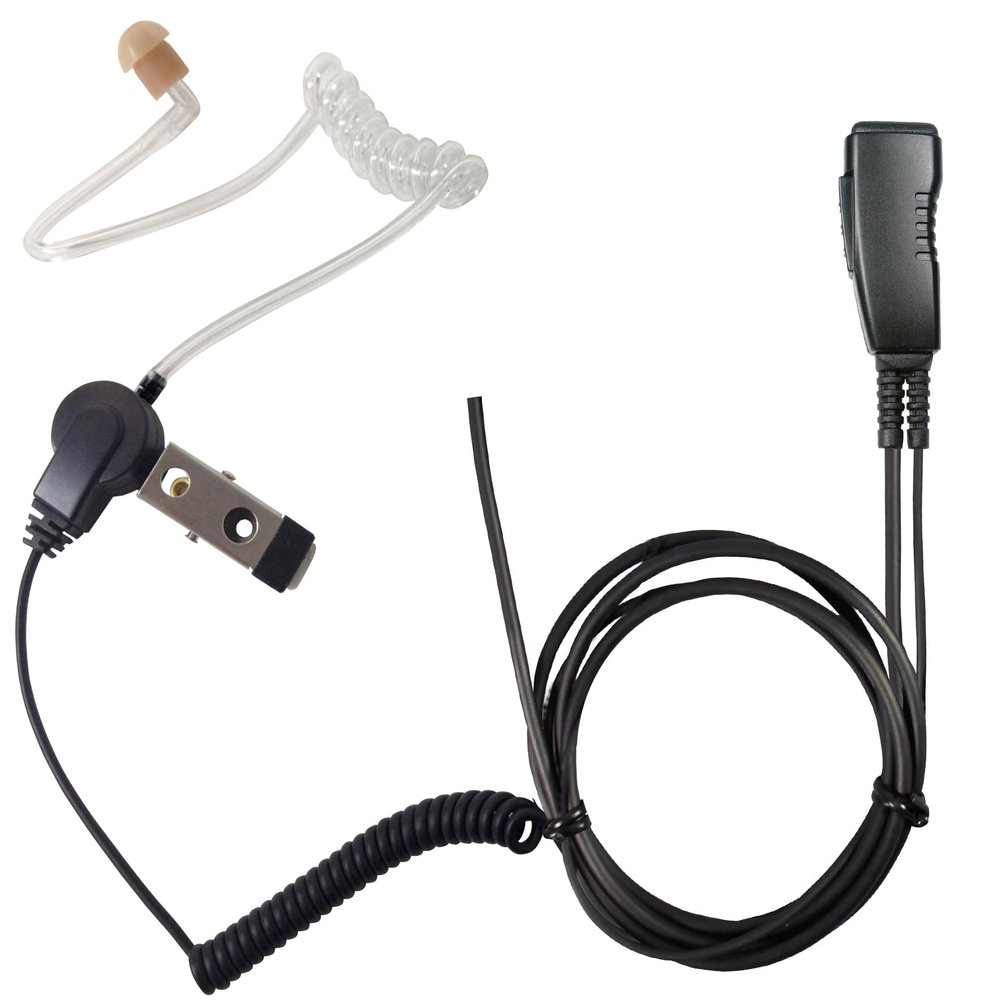 PRYME Pro-Grade Surveillance Kit w/Clear Acoustic Tube Earphone and Lapel Mic (for MotoTRBO XPR33xx/35xx Series Radios)