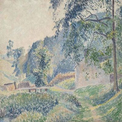 Lucien Pissarro : Brookleton, Misty Morning : Archival Quality Art Print