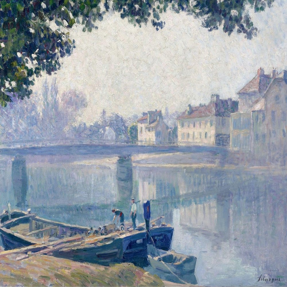 The Banks of the Marne : 1907 : Henri Lebasque : Archival Quality Art Print