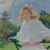 Girl with Pink Bow : 1905 : Frank Weston Benson : Art Quality Art Print view 1