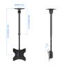 Suptek Ceiling TV Mount Fits Most 23-43 inch LCD LED Plasma Panel Display with Max VESA 200x200mm Loaded up to 35kg/77.16lbs Height Adjustable MC3260 view 3