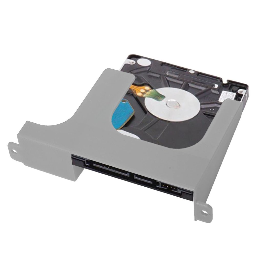 2.5 Inch Hard Drive Mounting Bracket for SCPH 30000 50000 Game Console, HDD SSD Sled, ABS, 3D Printed, Silver Gray