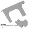 2.5 Inch Hard Drive Mounting Bracket for SCPH 30000 50000 Game Console, HDD SSD Sled, ABS, 3D Printed, Silver Gray view 3
