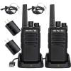 Retevis RT68 Walkie Talkie(2 Pack) with Earpiece(2 Pack),Rechargeable,Portable FRS Two-Way Radio,Heavy Duty Long Range,USB Charging Base,License Free,RT22 Acoustic Tube Walkie Talkie Earpiece with Mic view 1