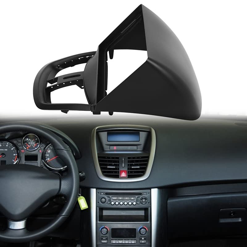 Cakievro 9 Inch Car Audio Frame Car Radio Panel GPS Navigation Panel DVD Panel Frame for Peugeot 207 2009-2013