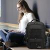 Travel Backpack for Women Men 17 Inch Laptop Backpacks with USB Port Carry on Bag Airline Approved Large College School Bookbags Waterproof Work Business Sport Rucksack Casual Daypack (Black) view 2