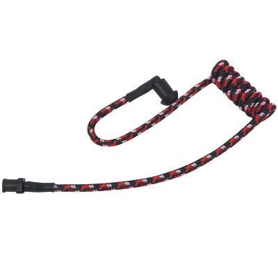 Pdflie Braided Knitted Woven Fabric Fiber Coil Tube Replacement for Walkie Talkie Radio Acoustic Earpiece Headset (Black Red Pink Wired)
