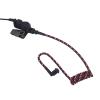 Pdflie Braided Knitted Woven Fabric Fiber Coil Tube Replacement for Walkie Talkie Radio Acoustic Earpiece Headset (Black Red Pink Wired) view 3