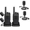 Retevis RT68 Walkie Talkies Rechargeable,Portable FRS Two-Way Radios for Adults,Heavy Duty 2 Way Radios Long Range,USB Charging Base(2 Pack),Retevis IP54 Waterproof Shoulder Speaker Mic(2 Pack) view 1