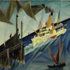 Lyonel Feininger : Side-Wheel Steamer At The Landing : Archival Art Print view 1