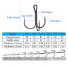 DHAEY SeroNi Hook 10#-10/0# Full Size Fishhooks 50PCS/6PCS High Strength Carbon Steel Angl(50PCS Model 08) view 4